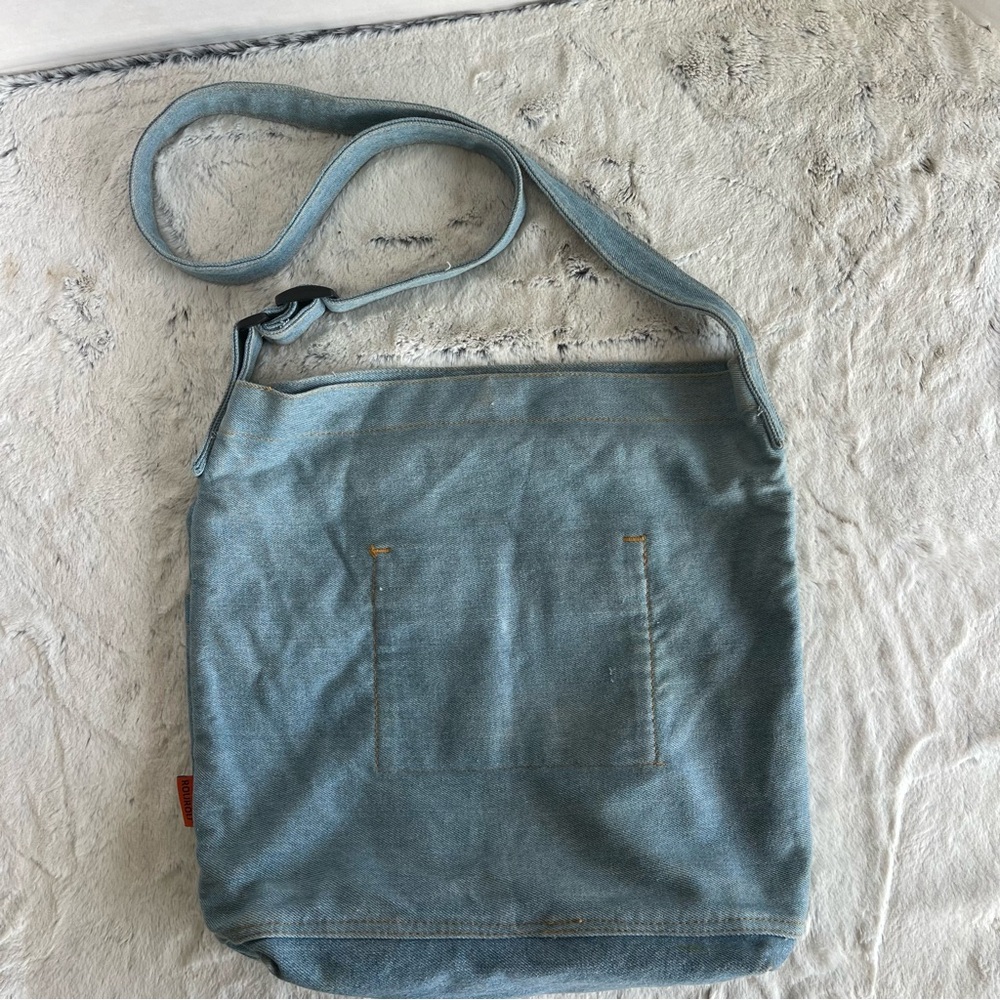 ROUROU Denim Shoulder Bag - Women's Hobo Tote Canvas Crossbody Bag - - Picture 3 of 12
